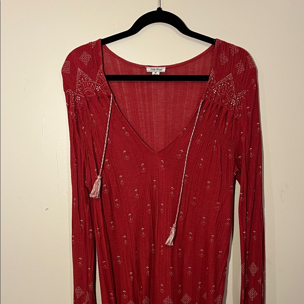 Red/Orange Clay tunic top